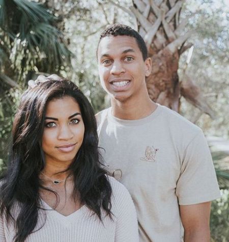 Katie Morton with her younger brother